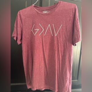 Women's Burgundy Elevated Faith Tee